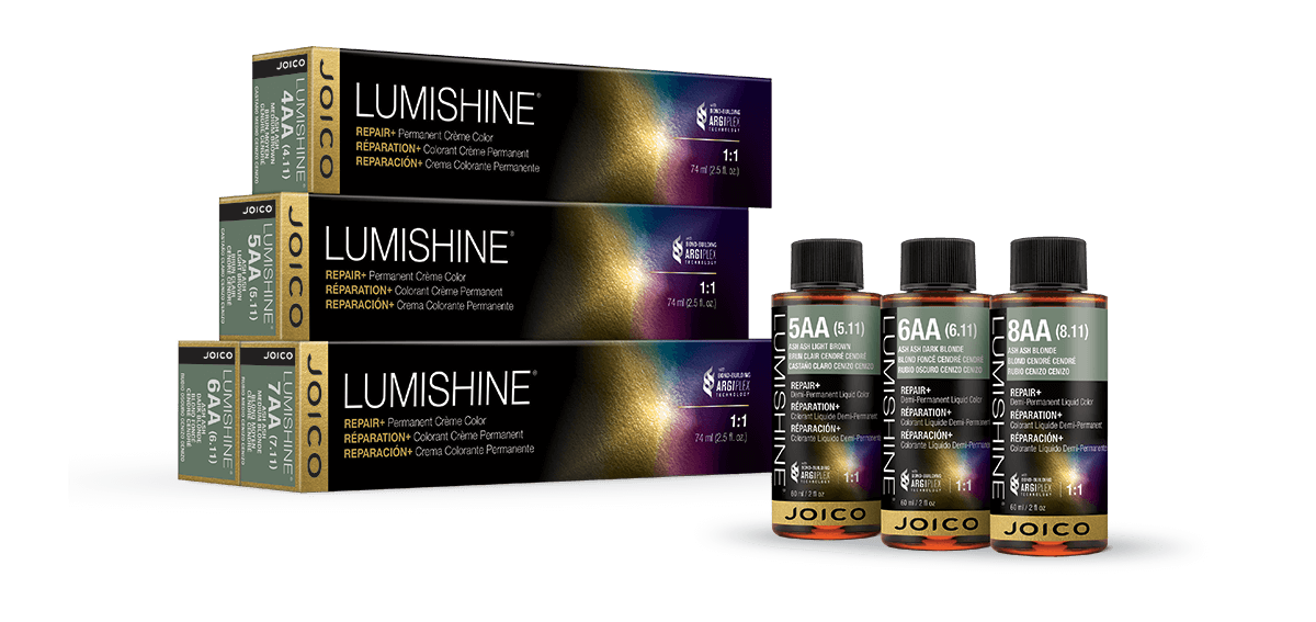 Joico LumiShine Ash Ash bottles