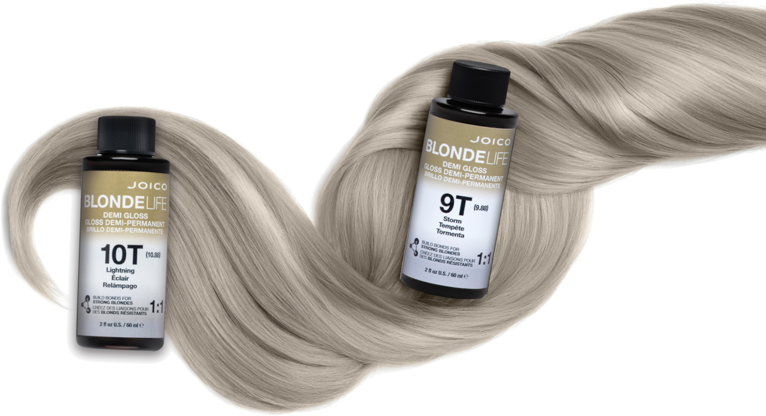 blonde life demi gloss hair shade and bottles