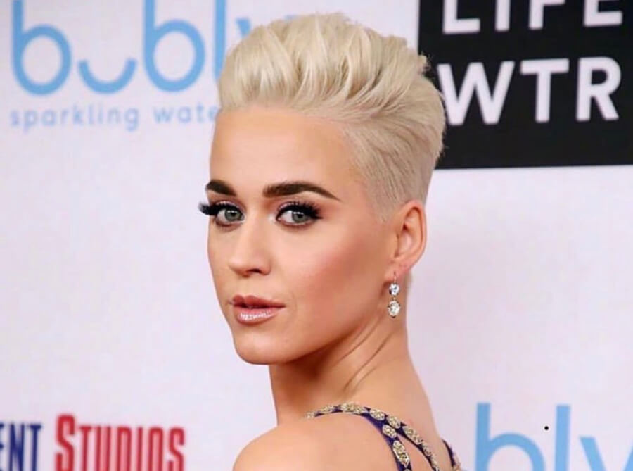 katy-perry-blonde Katy Perry Blonde pixie cut and hair color