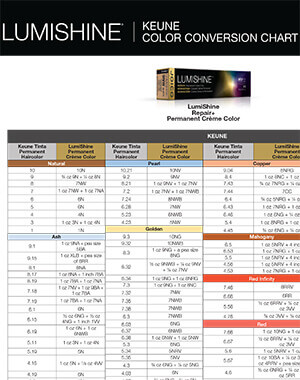 lumishine hair chart