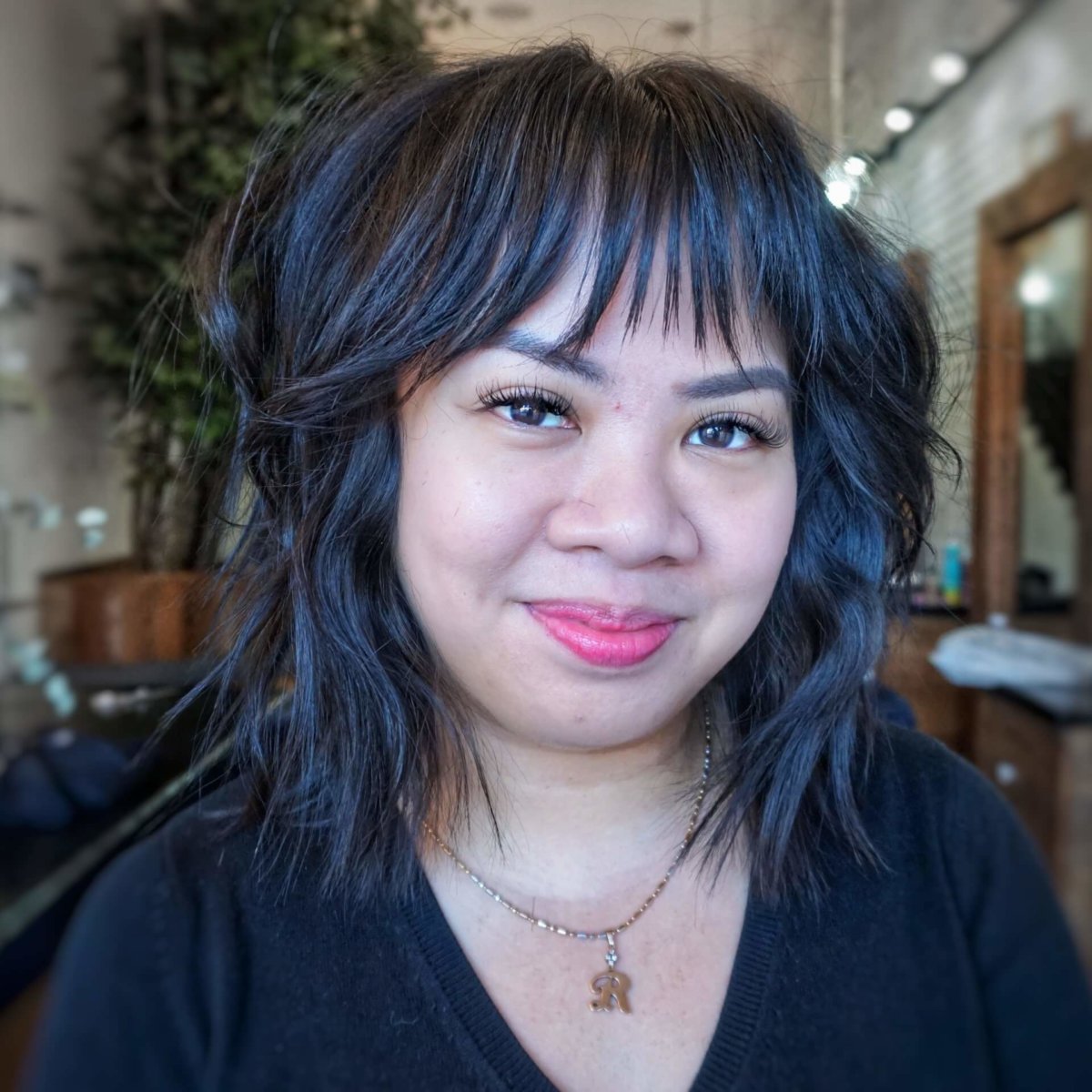 Short hair with bangs