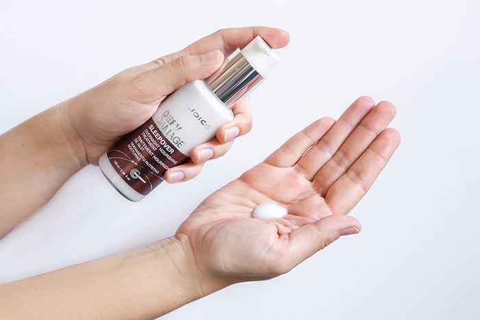 sleepover-in-hand Joico Defy Damage Sleepover product in hand